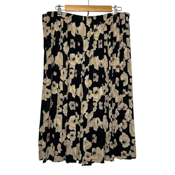 Vintage Pendleton Pleated Maxi Skirt Whimsigoth Sheer Indie Boho Asian Size 16 - Picture 5 of 8